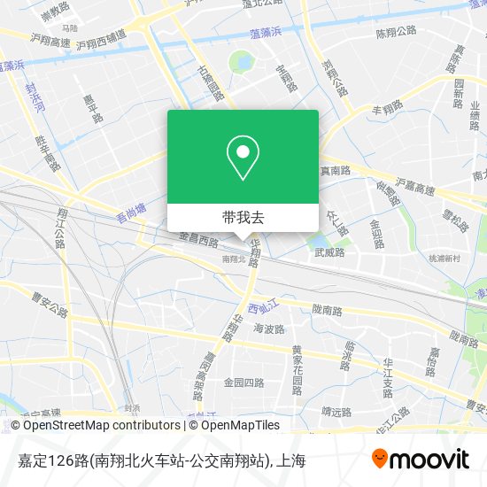 嘉定126路(南翔北火车站-公交南翔站)地图