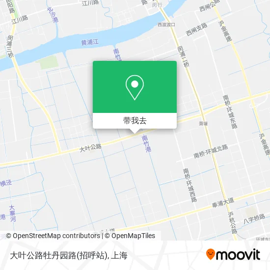 大叶公路牡丹园路(招呼站)地图