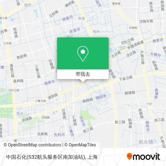 中国石化(S32航头服务区南加油站)地图