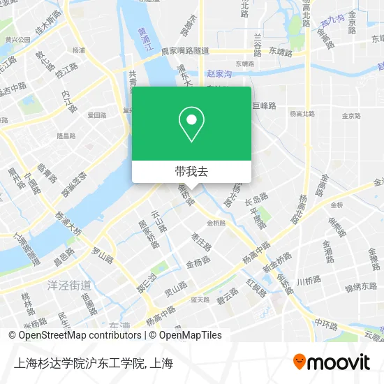 上海杉达学院沪东工学院地图