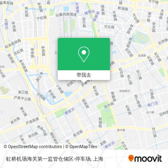 虹桥机场海关第一监管仓储区-停车场地图