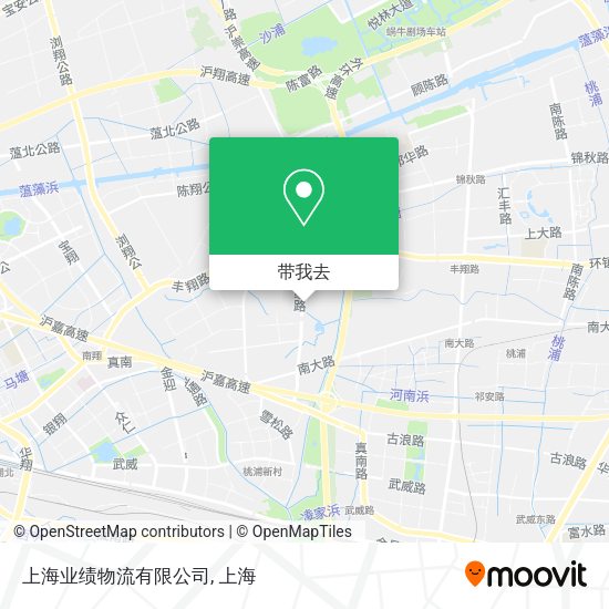 上海业绩物流有限公司地图