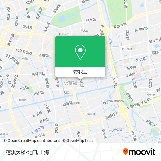 莲溪大楼-北门地图