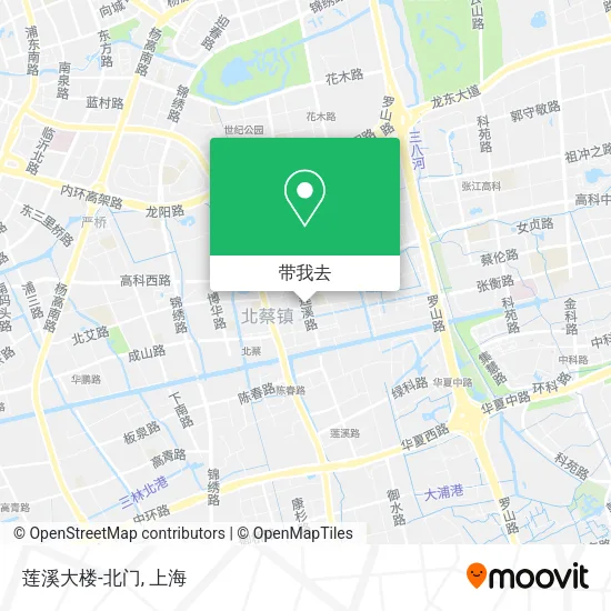 莲溪大楼-北门地图