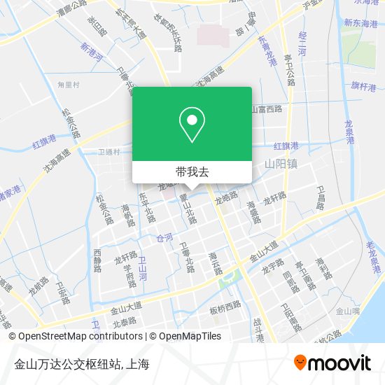 金山万达公交枢纽站地图