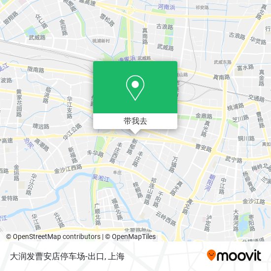 大润发曹安店停车场-出口地图