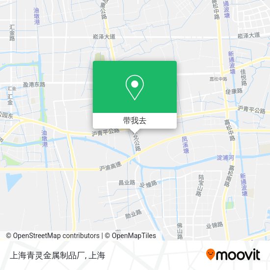 上海青灵金属制品厂地图
