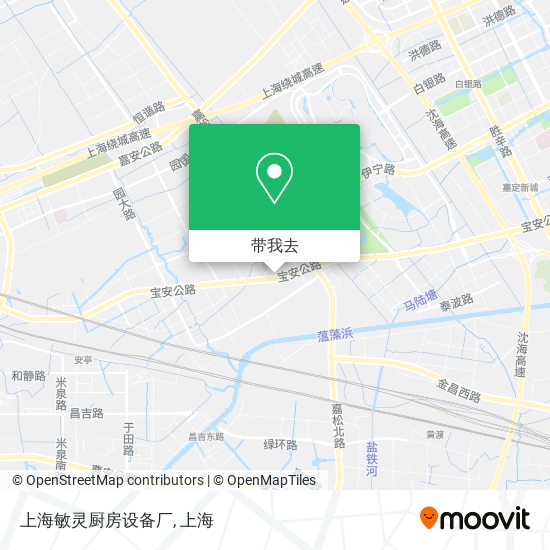 上海敏灵厨房设备厂地图