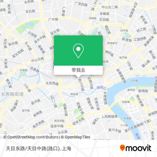 天目东路/天目中路(路口)地图