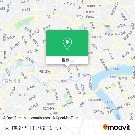天目东路/天目中路(路口)地图