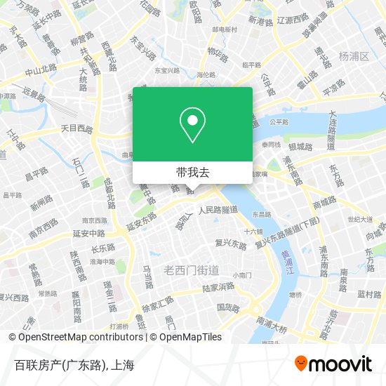 百联房产(广东路)地图