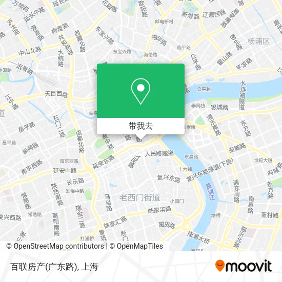 百联房产(广东路)地图