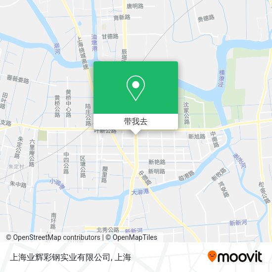上海业辉彩钢实业有限公司地图