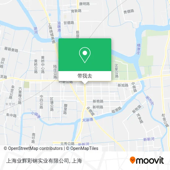 上海业辉彩钢实业有限公司地图