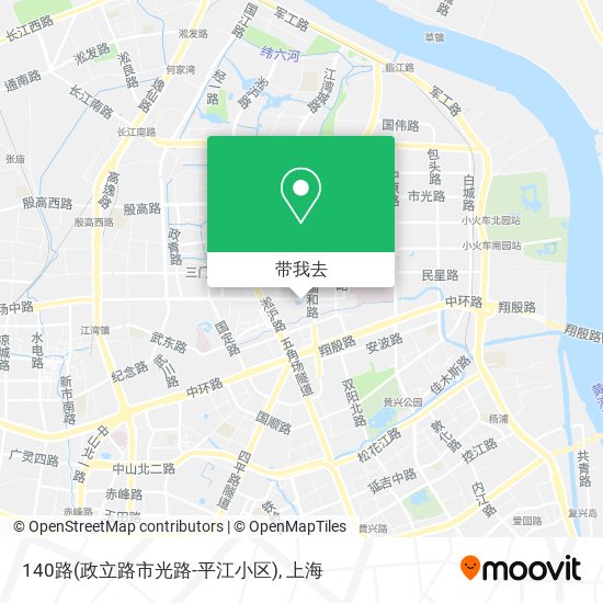 140路(政立路市光路-平江小区)地图