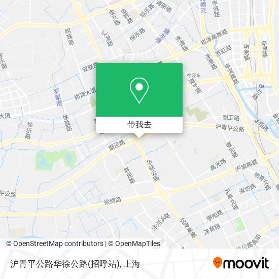 沪青平公路华徐公路(招呼站)地图