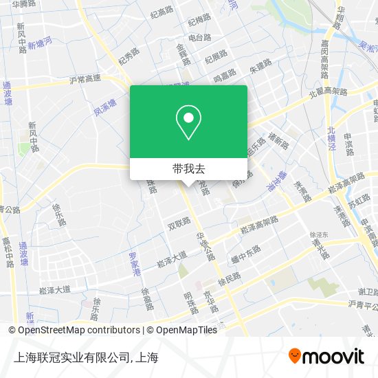 上海联冠实业有限公司地图