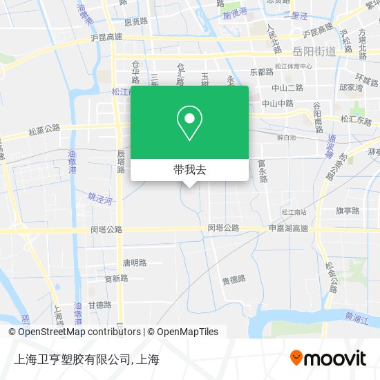上海卫亨塑胶有限公司地图