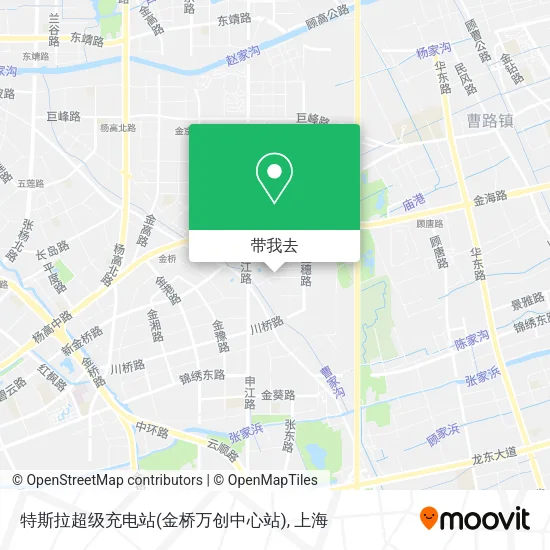 特斯拉超级充电站(金桥万创中心站)地图