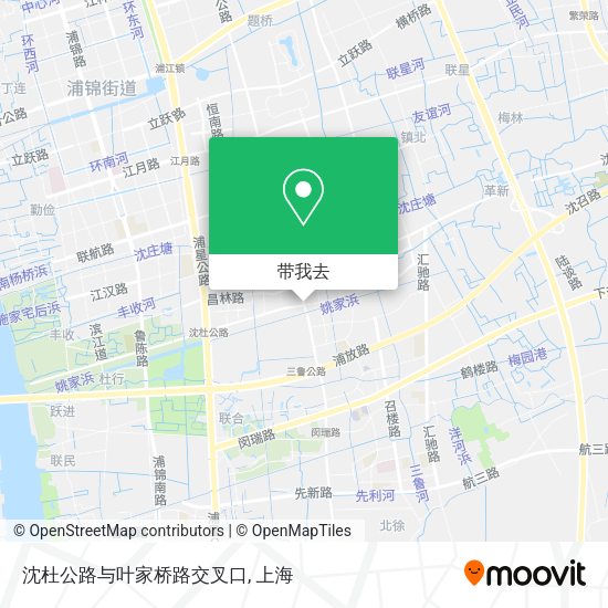 沈杜公路与叶家桥路交叉口地图
