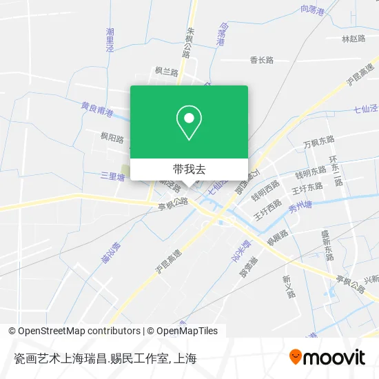瓷画艺术上海瑞昌.赐民工作室地图