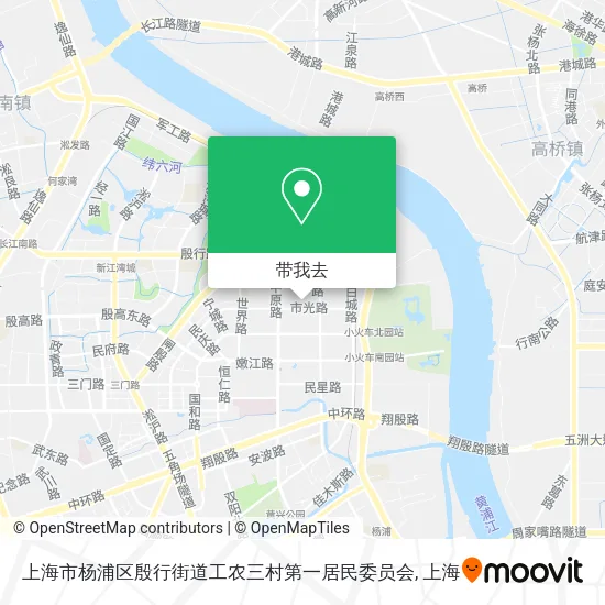 上海市杨浦区殷行街道工农三村第一居民委员会地图