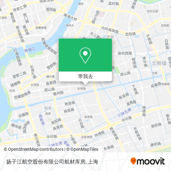 扬子江航空股份有限公司航材库房地图