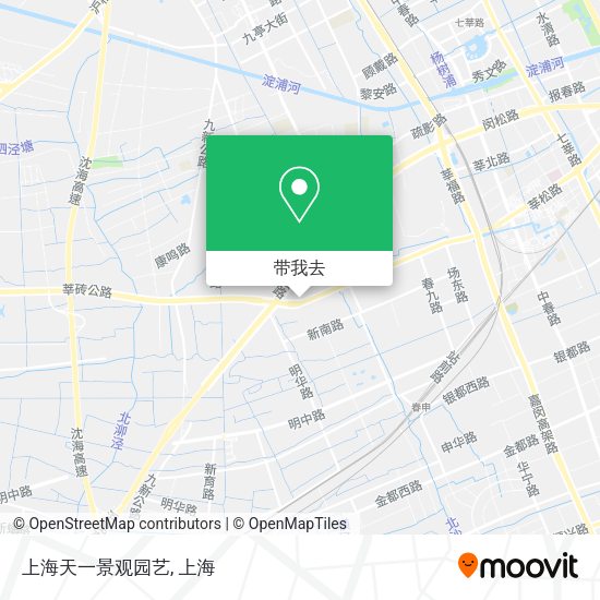 上海天一景观园艺地图