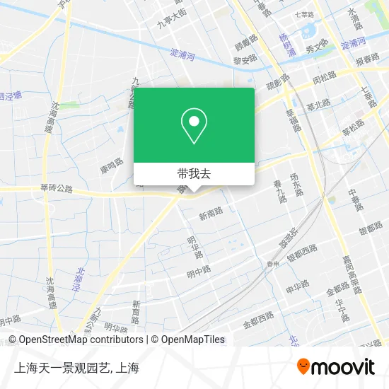 上海天一景观园艺地图