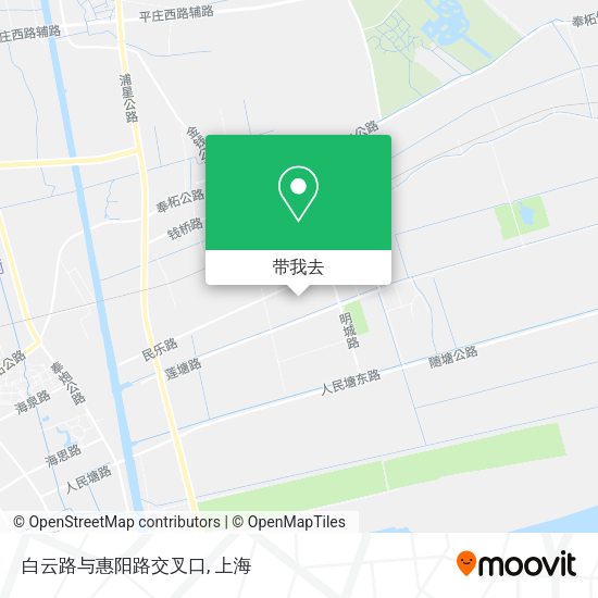 白云路与惠阳路交叉口地图