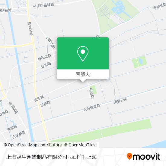 上海冠生园蜂制品有限公司-西北门地图