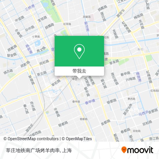 莘庄地铁南广场烤羊肉串地图