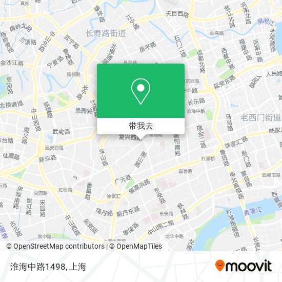 淮海中路1498地图