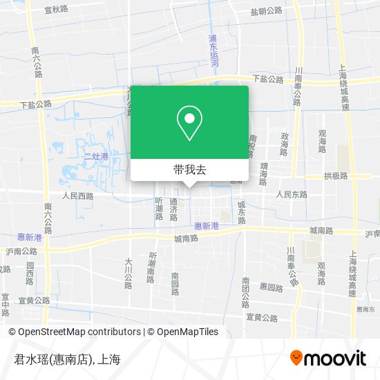 君水瑶(惠南店)地图