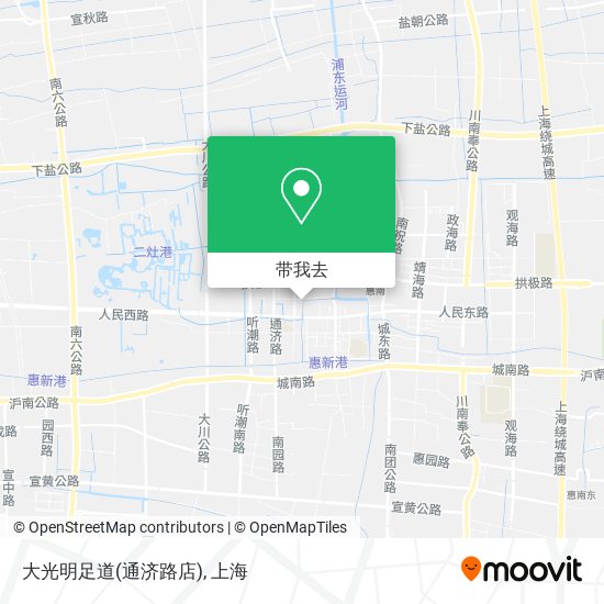 大光明足道(通济路店)地图
