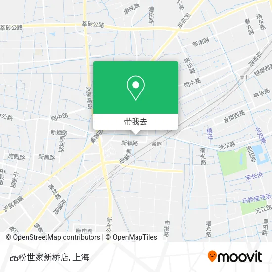 晶粉世家新桥店地图