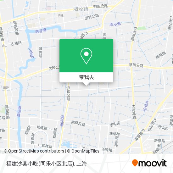 福建沙县小吃(同乐小区北店)地图