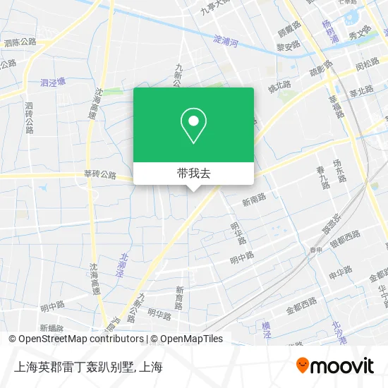 上海英郡雷丁轰趴别墅地图