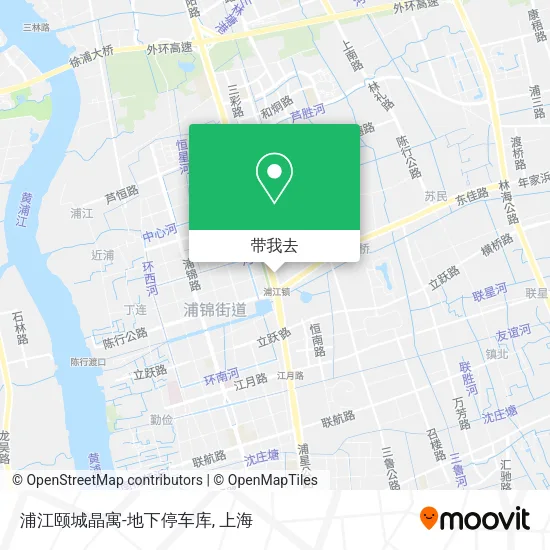 浦江颐城晶寓-地下停车库地图
