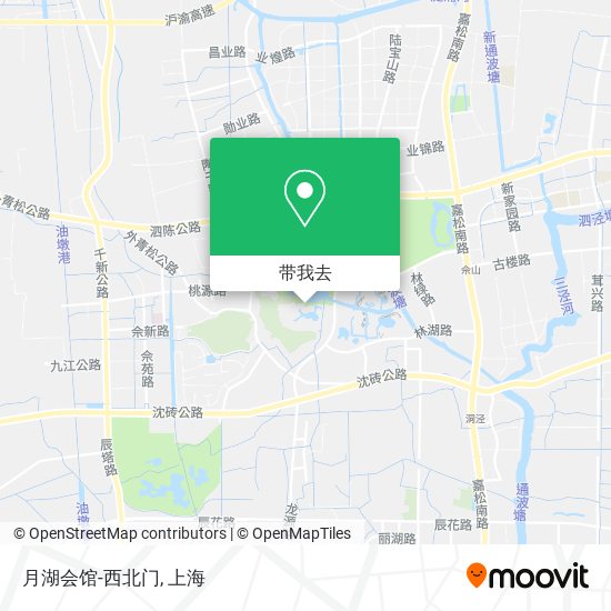 月湖会馆-西北门地图