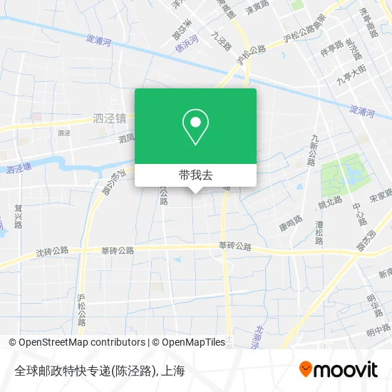 全球邮政特快专递(陈泾路)地图