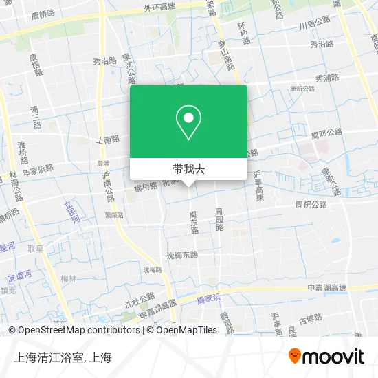 上海清江浴室地图