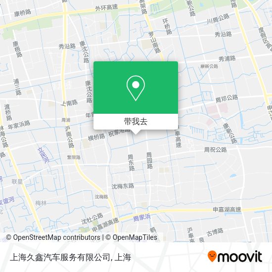 上海久鑫汽车服务有限公司地图