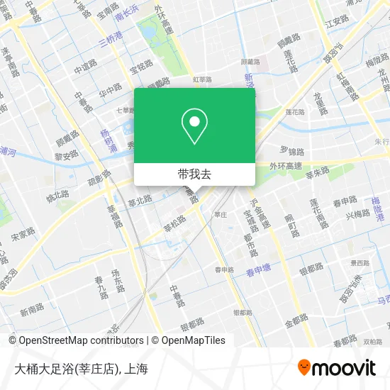 大桶大足浴(莘庄店)地图