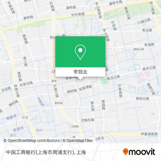 中国工商银行(上海市周浦支行)地图