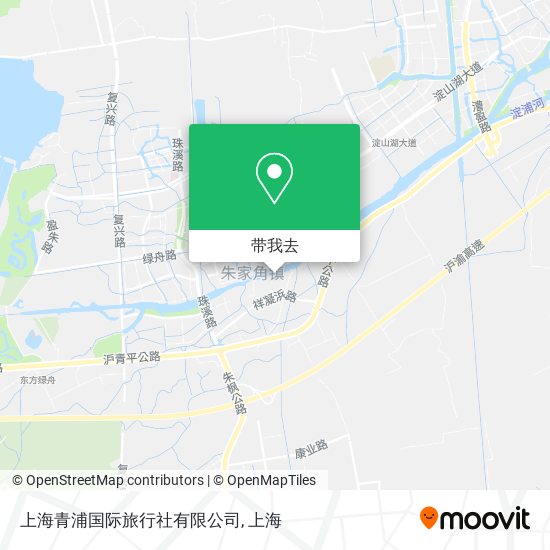 上海青浦国际旅行社有限公司地图