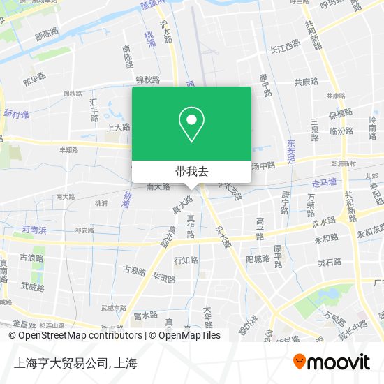 上海亨大贸易公司地图