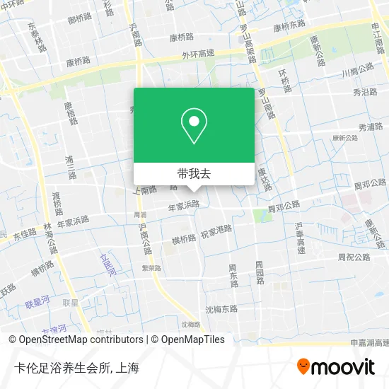 卡伦足浴养生会所地图