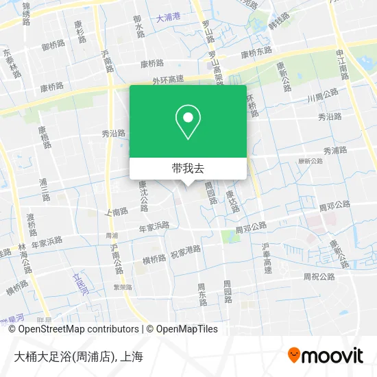 大桶大足浴(周浦店)地图