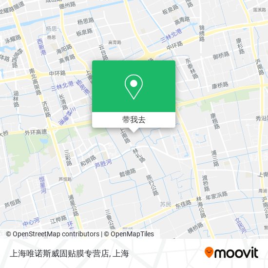 上海唯诺斯威固贴膜专营店地图